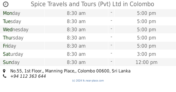 travel connection (pvt) ltd. colombo