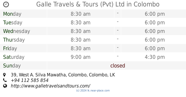 travel connection (pvt) ltd. colombo